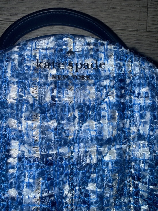 NWOT kate spade Blue Tweed Mini Backpack main image 13